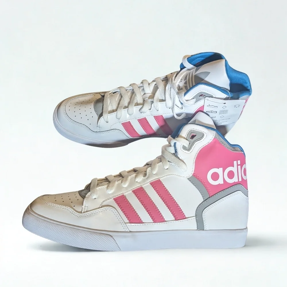 adidas Originals Extaball W High-Top Sneakers Women’s 10.5 NWT Pink White Retro